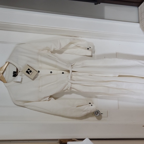 Nwt frank & oak ivory jumpsuit - Picture 4 of 5